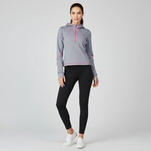 Lululemon  Vintage Half Zip Gray Long Sleeve Active Hoodie